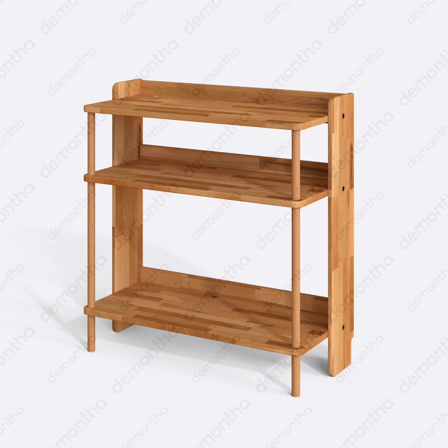 Norvo Solid Wood Coffee Bar Cabinet – Modern Coffee Bar Cabinet with Storage Demontha