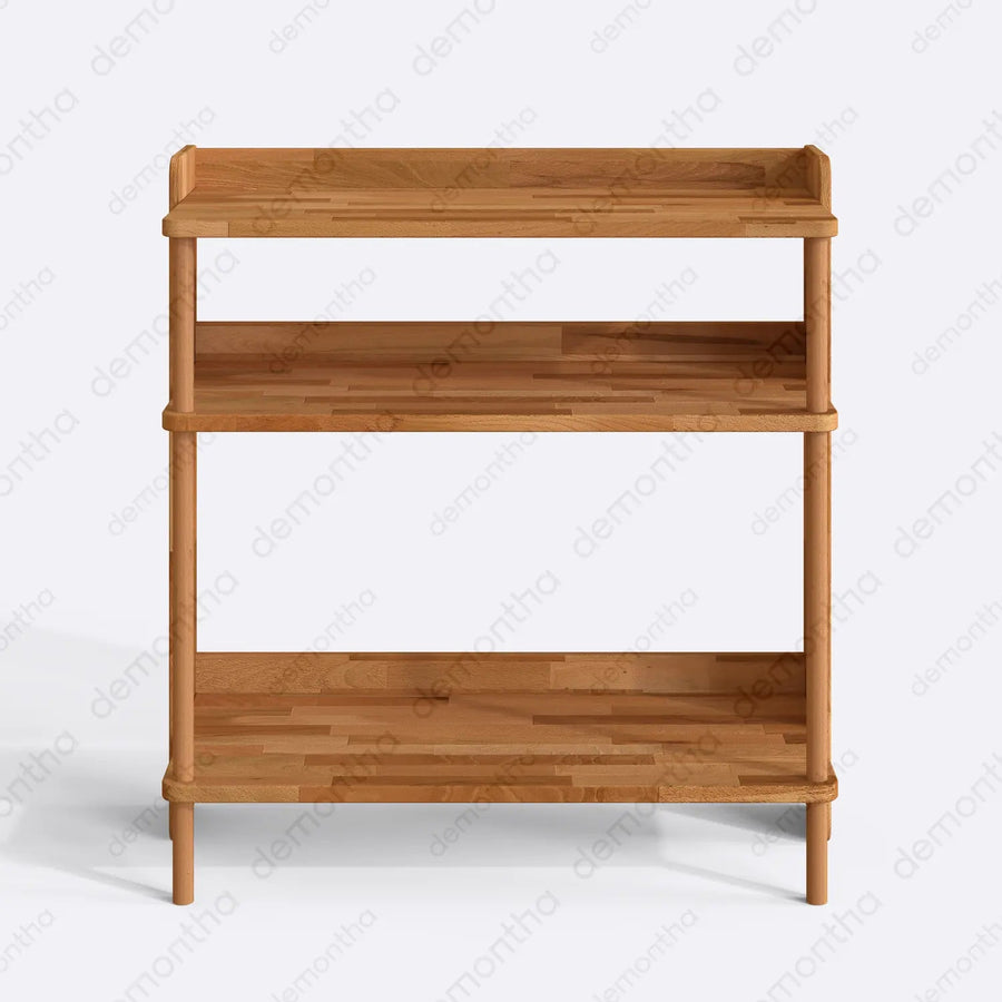 Norvo Solid Wood Coffee Bar Cabinet – Modern Coffee Bar Cabinet with Storage Demontha