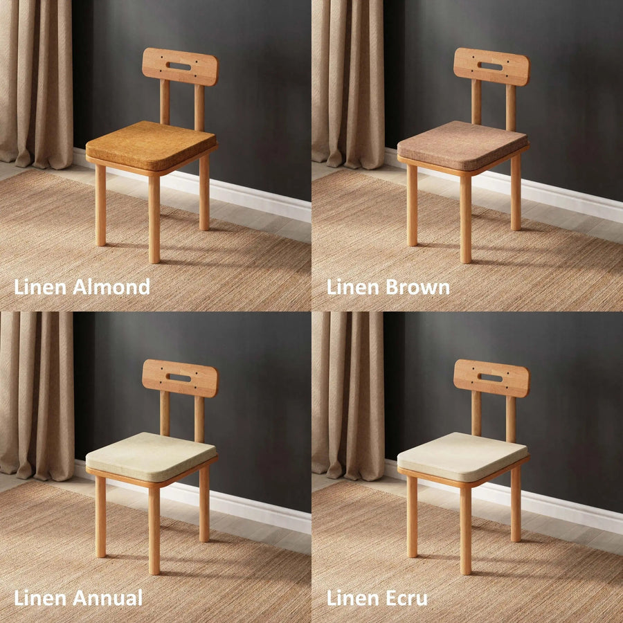 Soho Solid Beech Wood Dining Chair | Modern Upholstered Side Chair Demontha