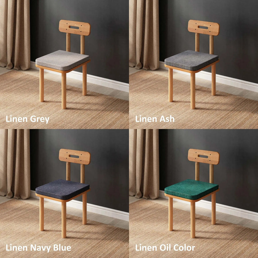 Soho Solid Beech Wood Dining Chair | Modern Upholstered Side Chair Demontha