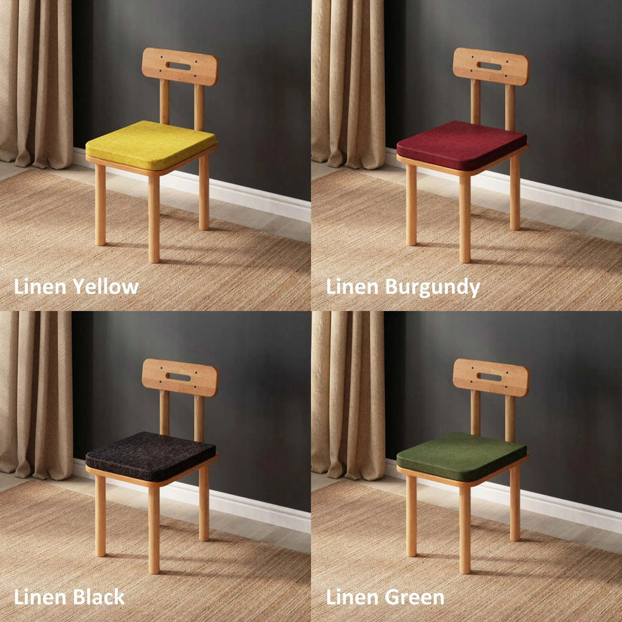 Soho Solid Beech Wood Dining Chair | Modern Upholstered Side Chair Demontha