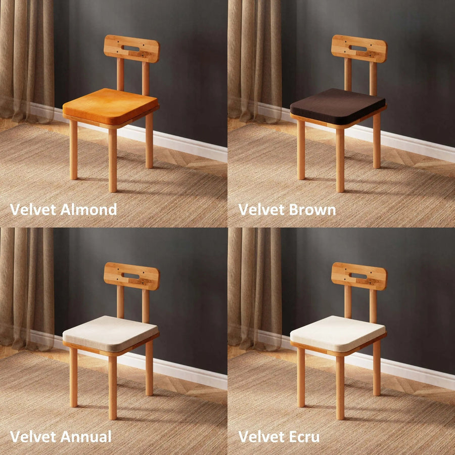 Soho Solid Beech Wood Dining Chair | Modern Upholstered Side Chair Demontha