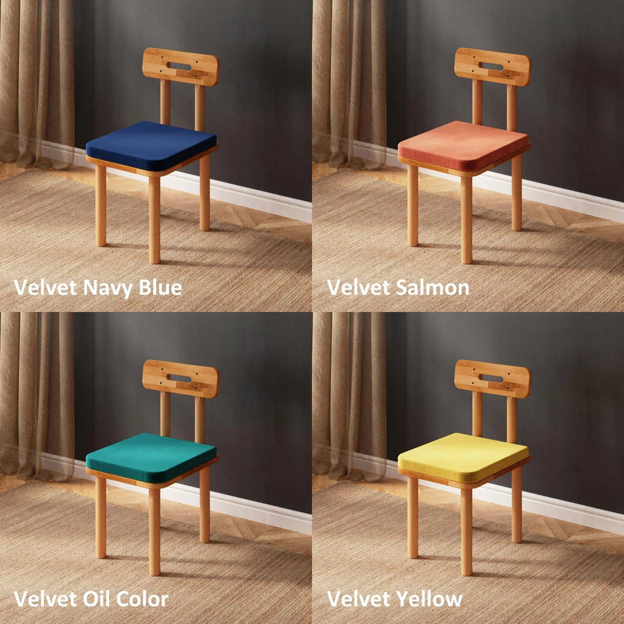 Soho Solid Beech Wood Dining Chair | Modern Upholstered Side Chair Demontha