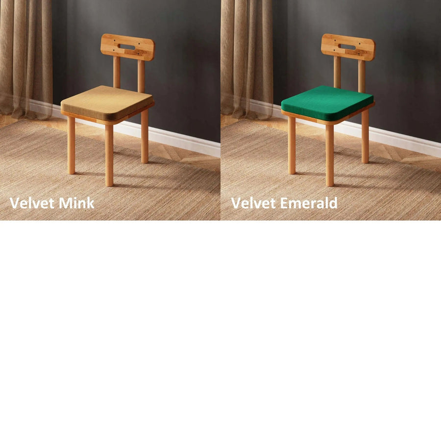 Soho Solid Beech Wood Dining Chair | Modern Upholstered Side Chair Demontha