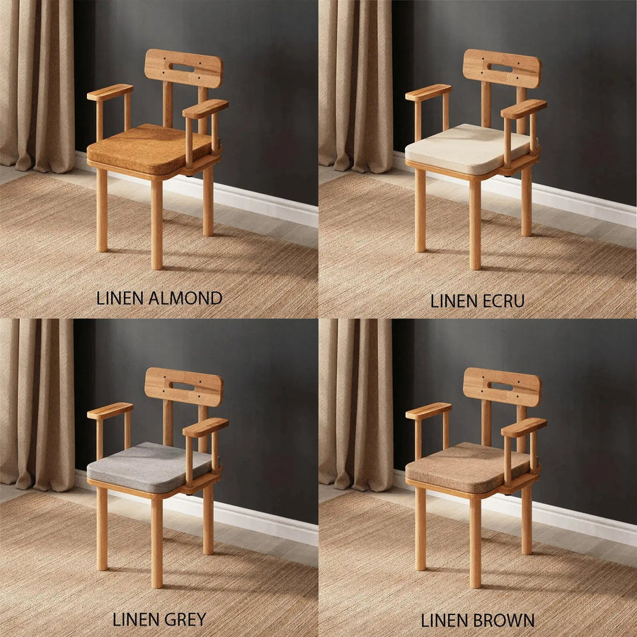Soho Solid Beech Wood Chair | Modern Upholstered Dining Chair Demontha