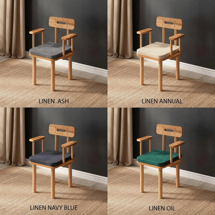 Soho Solid Beech Wood Chair | Modern Upholstered Dining Chair Demontha