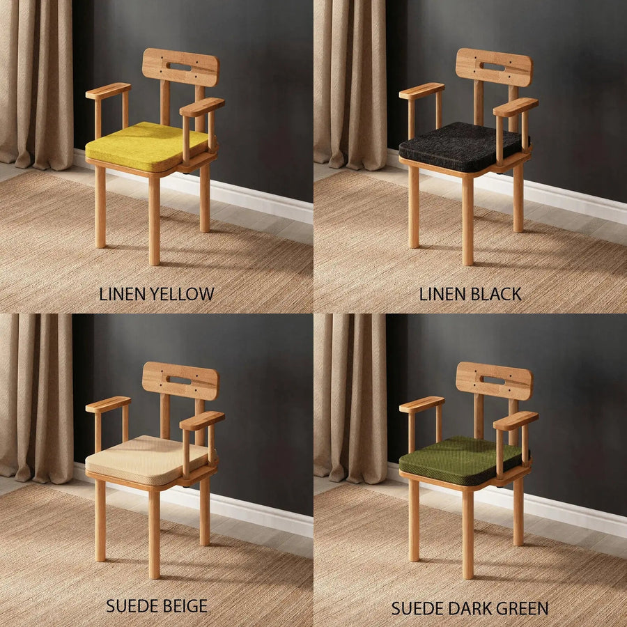Soho Solid Beech Wood Chair | Modern Upholstered Dining Chair Demontha