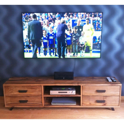Bothell Solid Walnut Wood TV Stand Mozilya