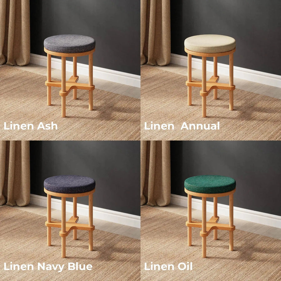 Lee Beech Wooden Stool Demontha