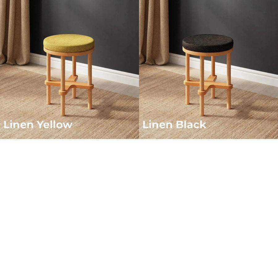 Lee Beech Wooden Stool Demontha