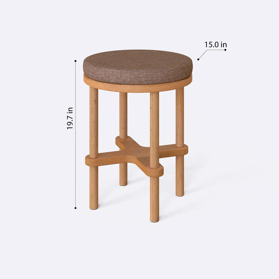 Lee Beech Wooden Stool Demontha