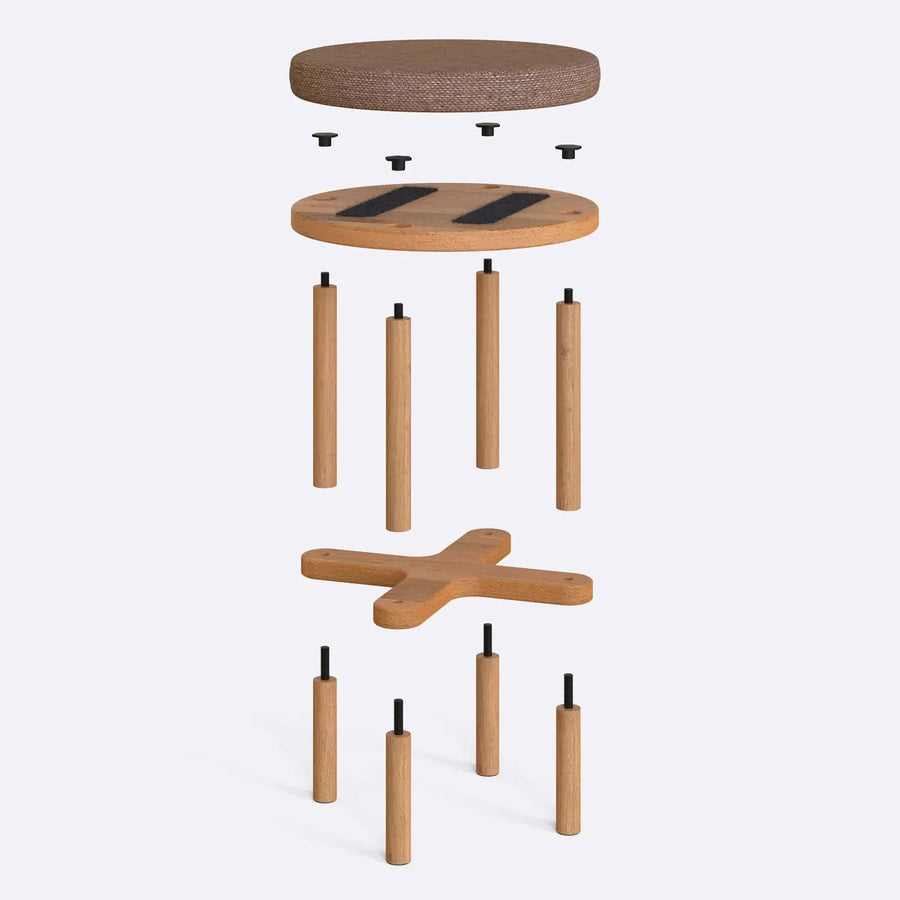 Lee Beech Wooden Stool Demontha
