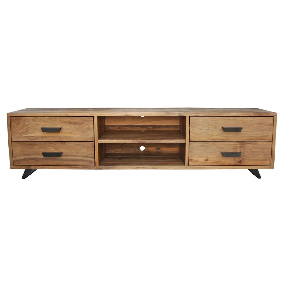 Bothell Solid Walnut Wood TV Stand Mozilya