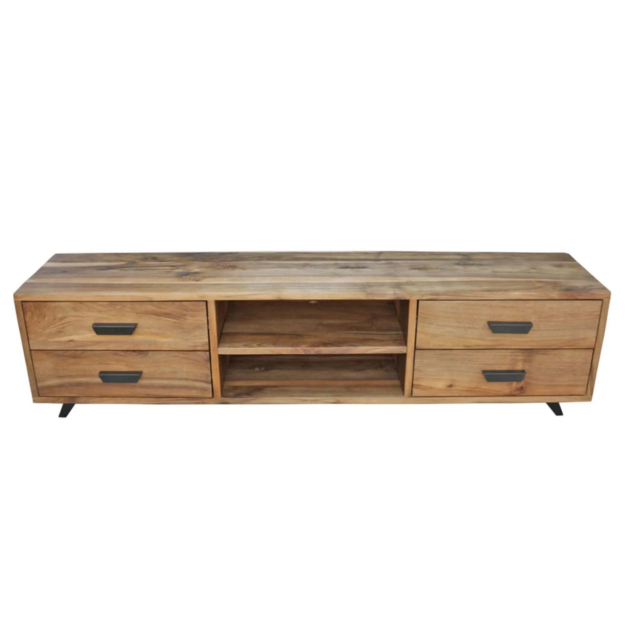Bothell Solid Walnut Wood TV Stand Mozilya