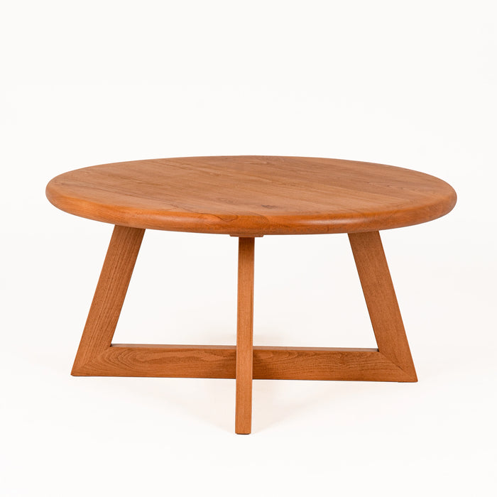 Axis Modern Round Coffee Table | Timeless Solid Wood Design