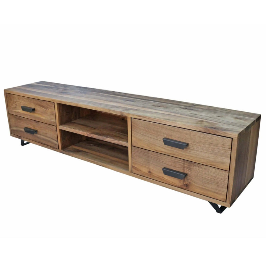 Bothell Solid Walnut Wood TV Stand Mozilya