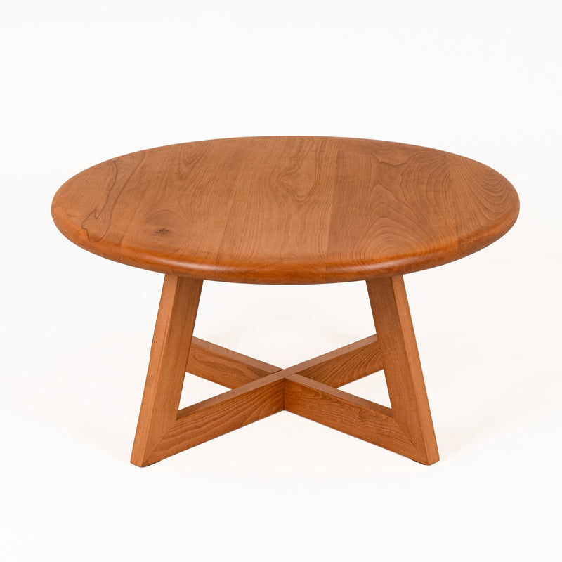 Axis Modern Round Coffee Table | Timeless Solid Wood Design