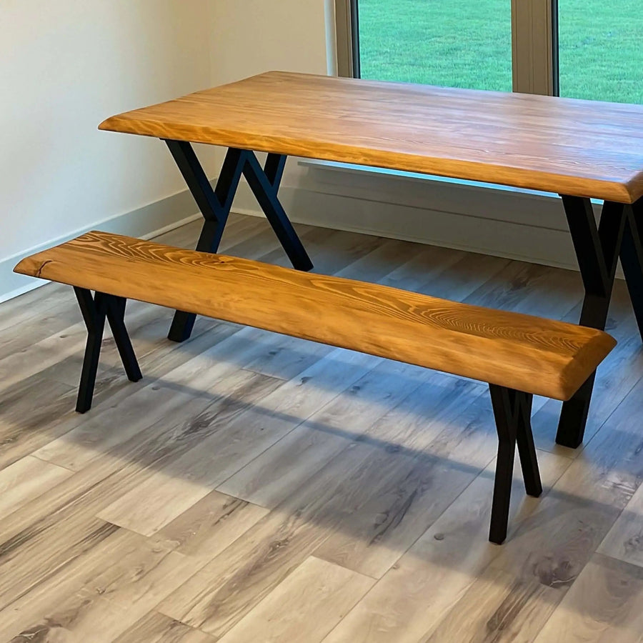 Kent Bench - Solid Pine Wood Bench Mozilya