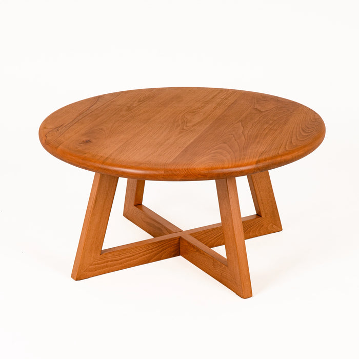 Axis Modern Round Coffee Table | Timeless Solid Wood Design