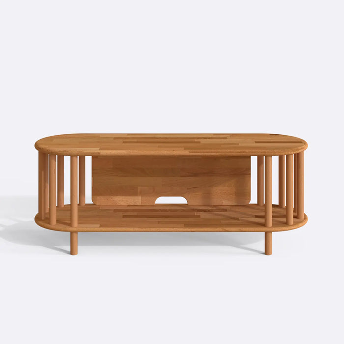 Milan Solid Beech Wood Tv Unit