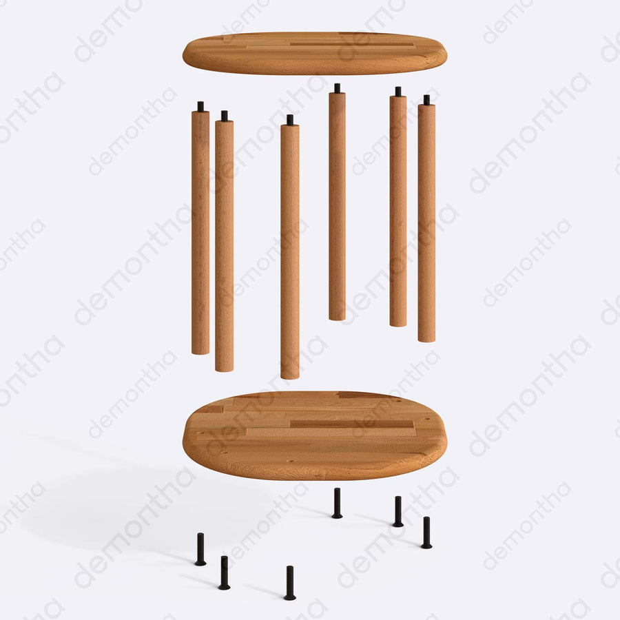Vienna Minimalist Coffee Table - Timeless Solid Wood Demontha