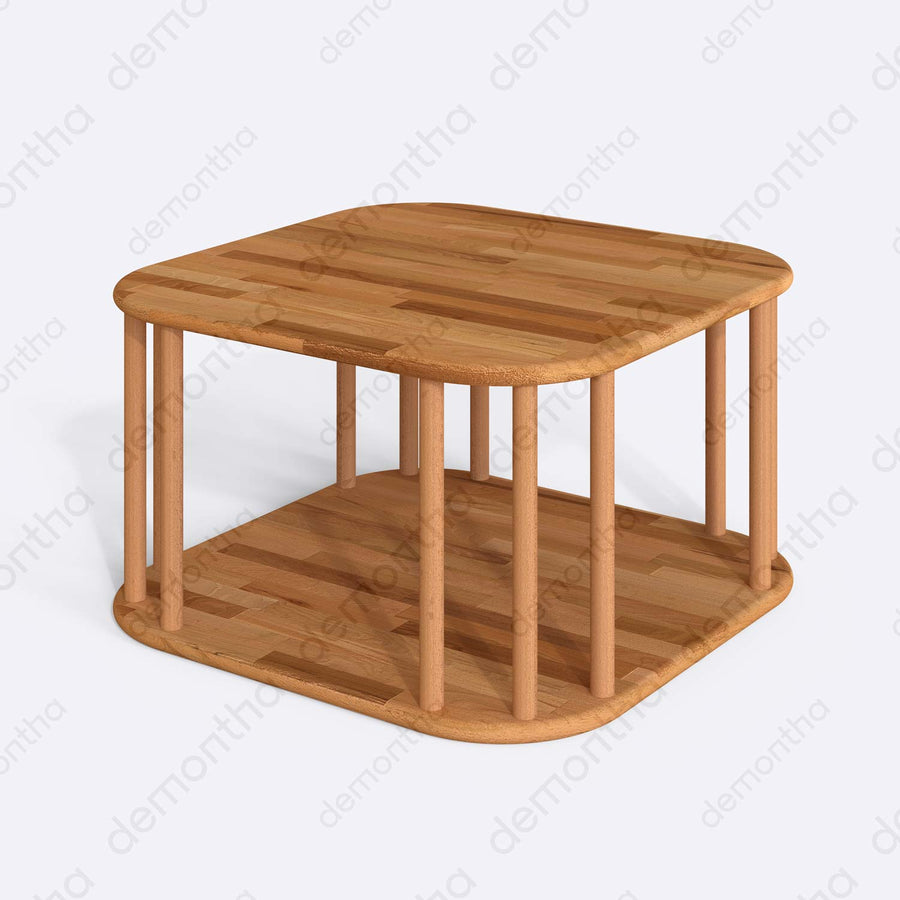 Vienna Minimalist Coffee Table - Timeless Solid Wood Demontha