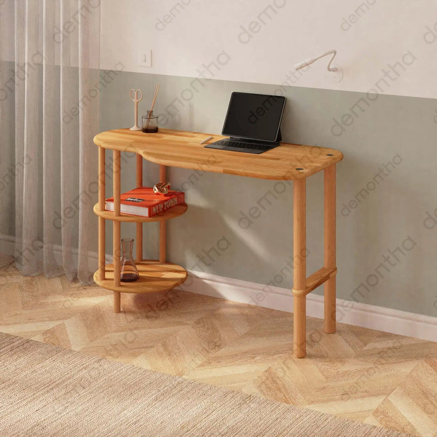 Maxi Wooden Writing Desk - Minimalist Style Demontha