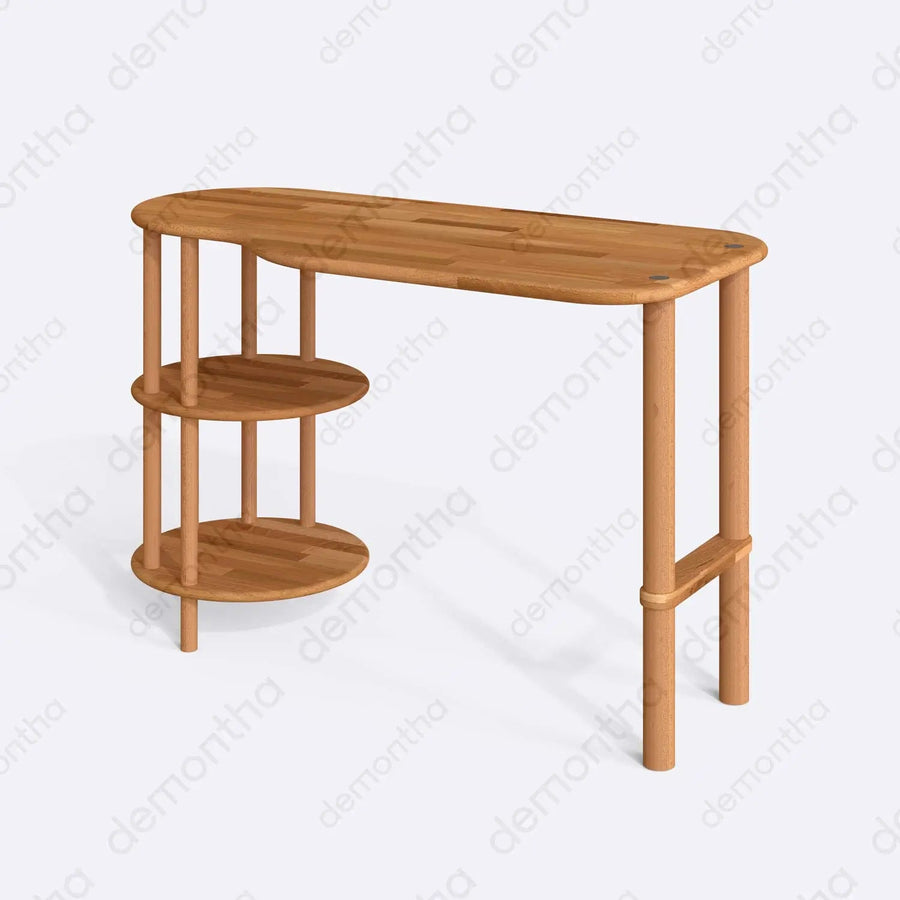 Maxi Wooden Writing Desk - Minimalist Style Demontha