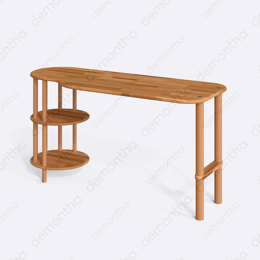 Maxi Wooden Writing Desk - Minimalist Style Demontha