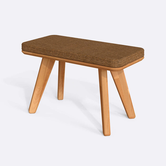 Dakota Solid Wood Bench - Minimalist Beech Wood