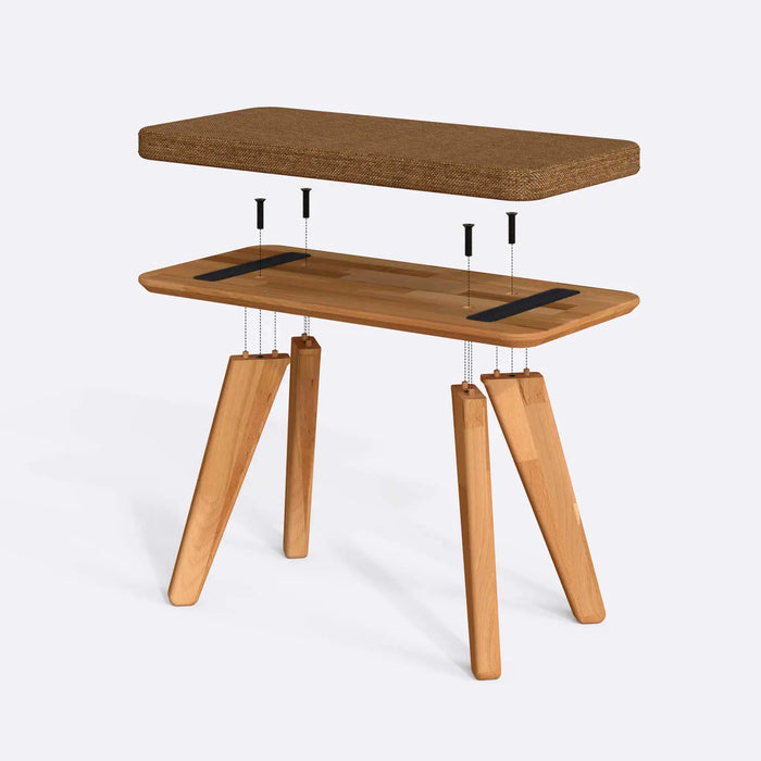 Dakota Solid Wood Bench - Minimalist Beech Wood