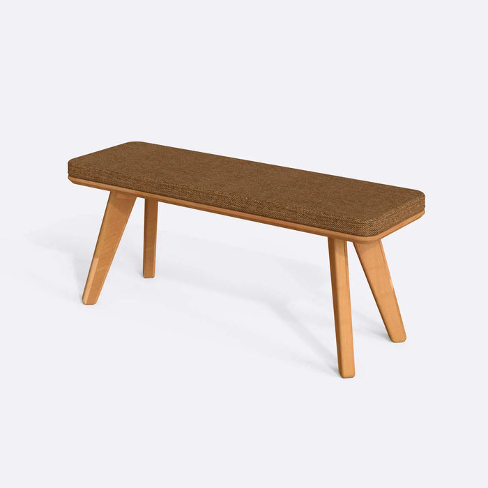 Dakota Solid Wood Bench - Minimalist Beech Wood