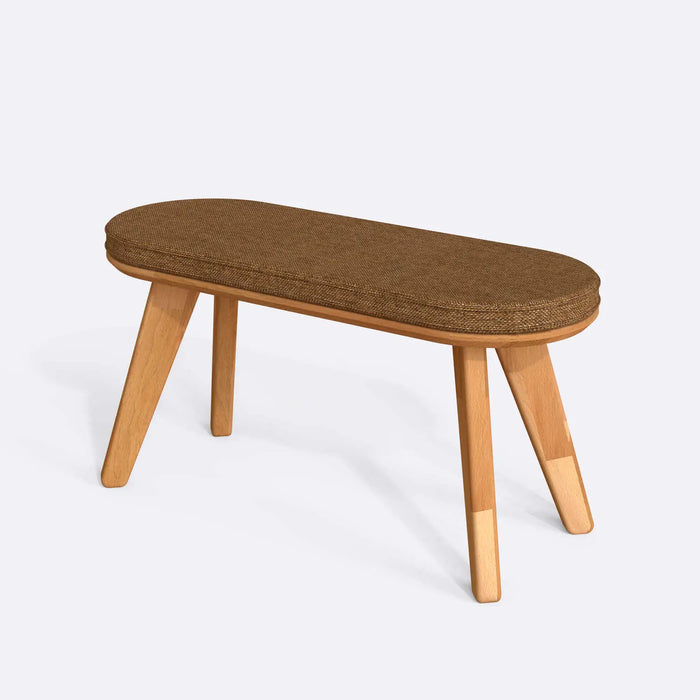 Monroe Solid Wood Bench - Minimalist Beech Wood