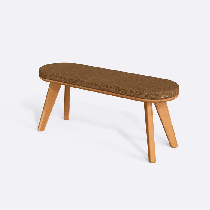 Monroe Solid Wood Bench - Minimalist Beech Wood