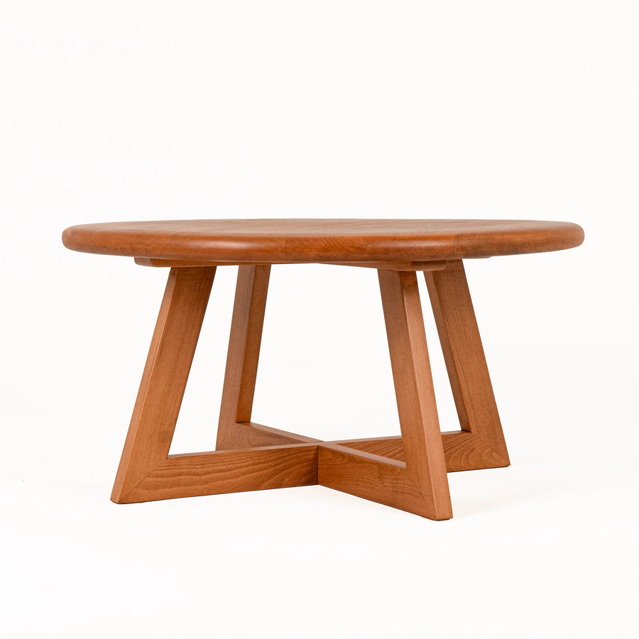 Axis Modern Round Coffee Table | Timeless Solid Wood Design Mozilya