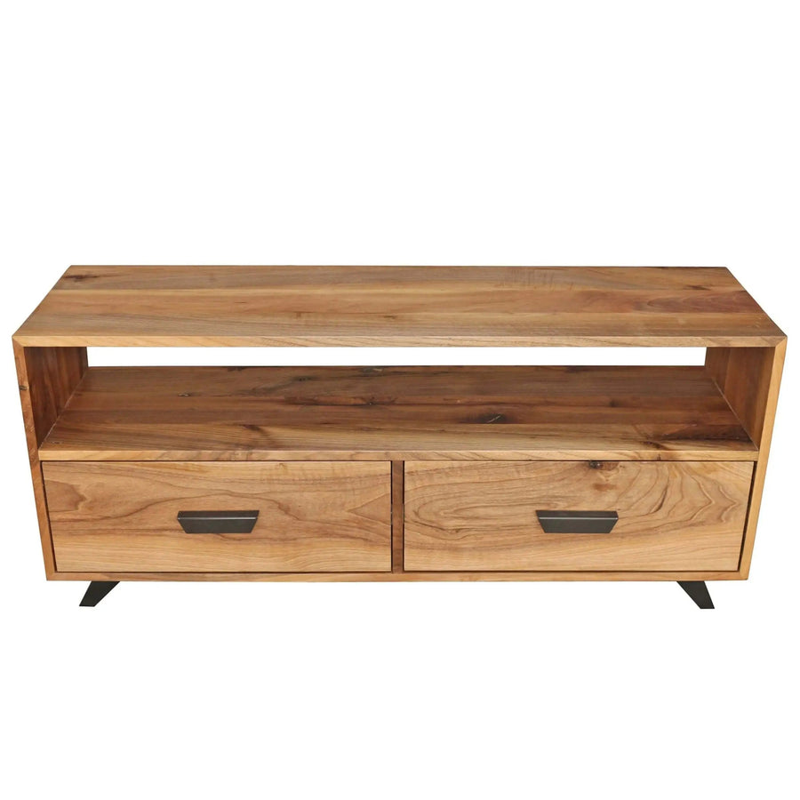 Bothell Solid Walnut Wood TV Stand Mozilya