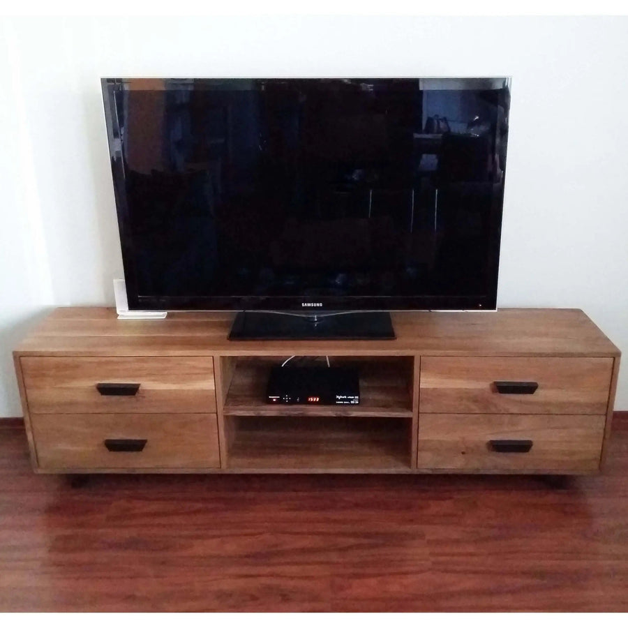 Bothell Solid Walnut Wood TV Stand Mozilya