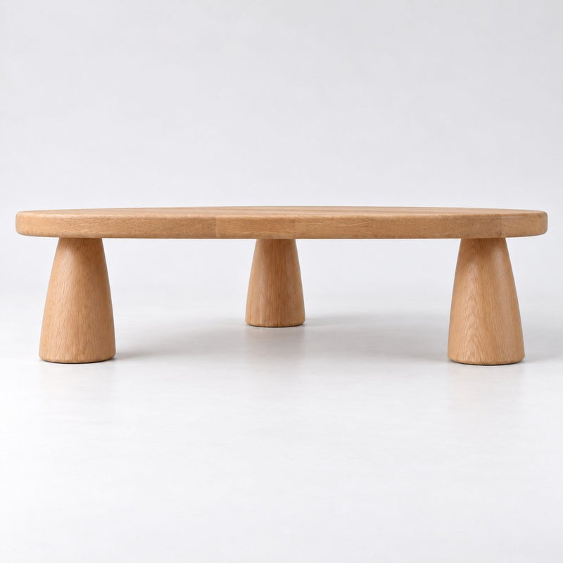 Yuma Organic Triangle Beech Wood Coffee Table