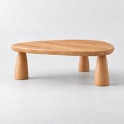 Yuma Organic Triangle Beech Wood Coffee Table – Scandinavian Modern Design