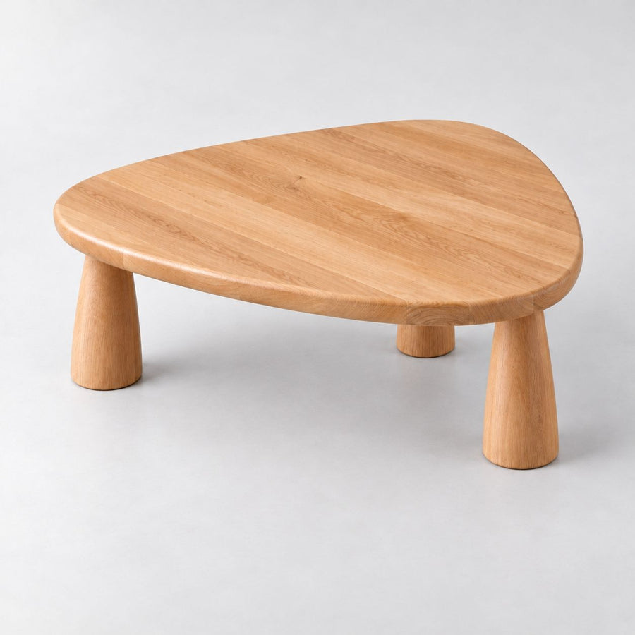 Yuma Organic Triangle Beech Wood Coffee Table – Scandinavian Modern Design
