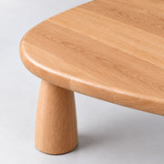 Yuma Organic Triangle Beech Wood Coffee Table – Scandinavian Modern Design
