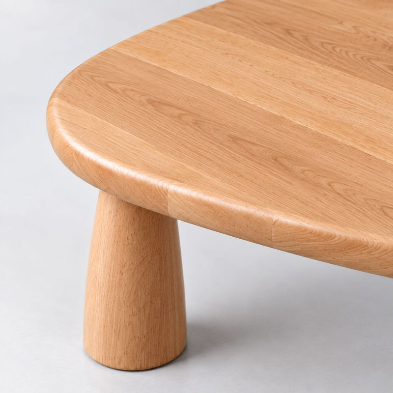 Yuma Organic Triangle Beech Wood Coffee Table – Scandinavian Modern Design