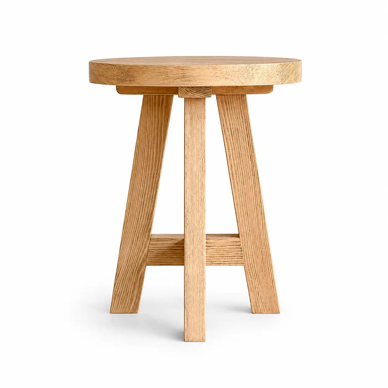 Amber Round Farmhouse Side Table