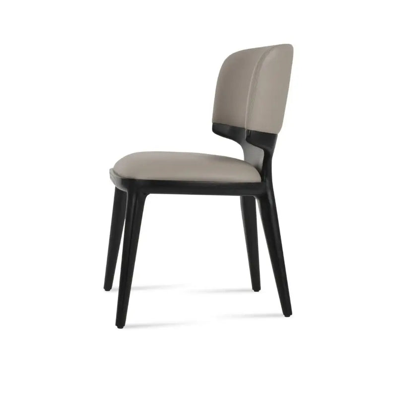 Arven Upholstered Dining Chair – Black Ash Leg Design