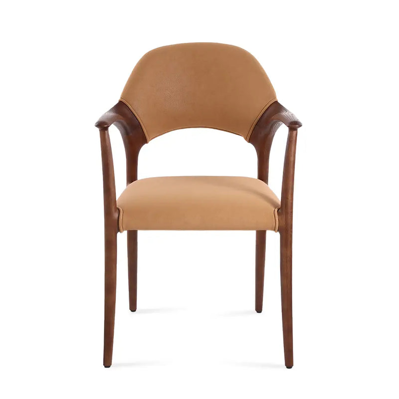 Aspen Solid Ash Wood Dining Armchair – Modern Upholstered Design