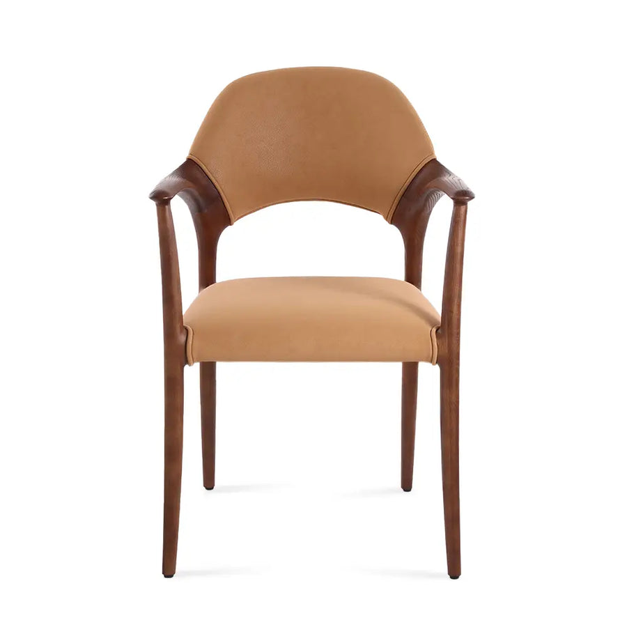 Aspen Solid Ash Wood Dining Armchair – Modern Upholstered Design