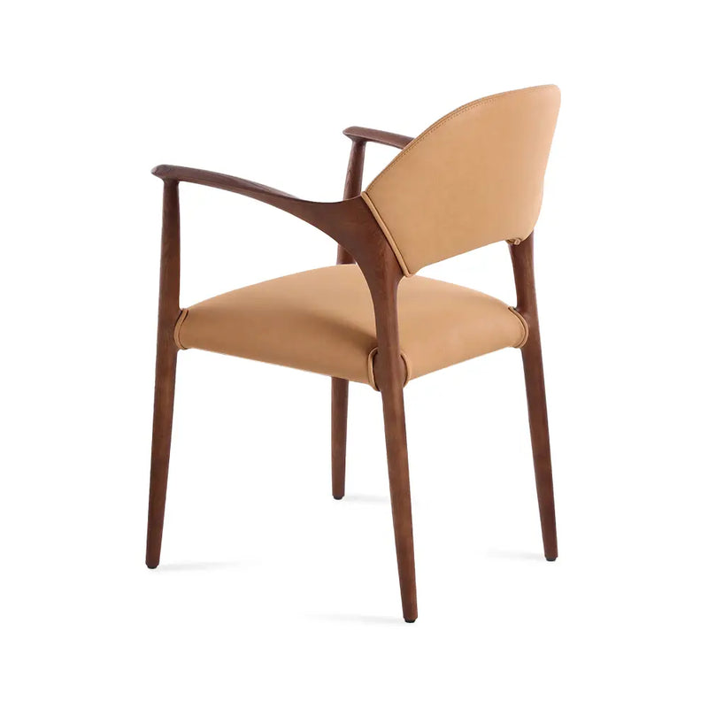 Aspen Solid Ash Wood Dining Armchair – Modern Upholstered Design