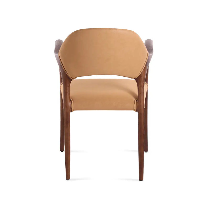 Aspen Solid Ash Wood Dining Armchair – Modern Upholstered Design