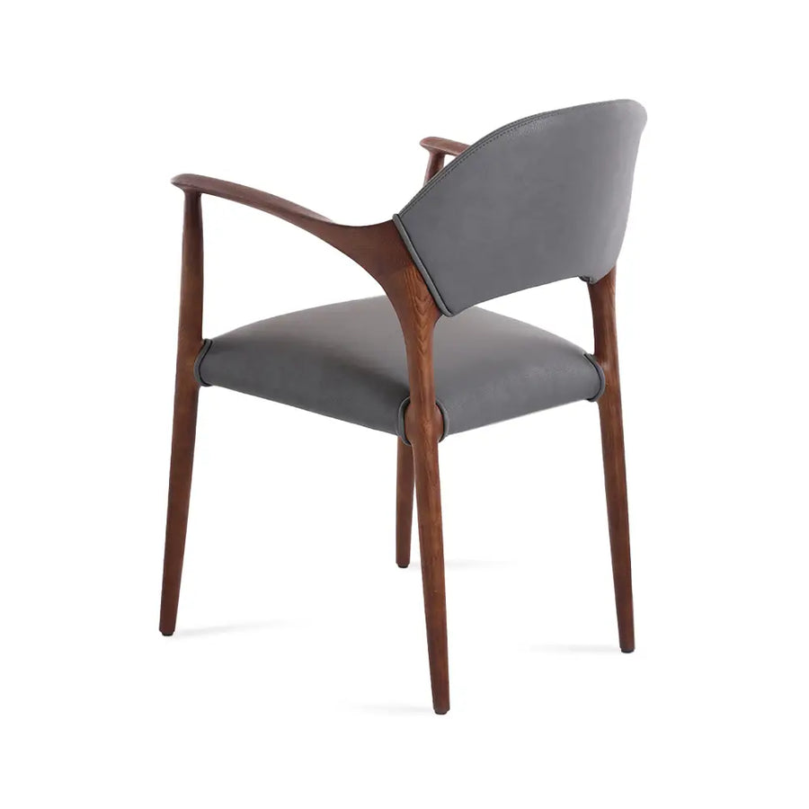 Aspen Solid Ash Wood Dining Armchair – Modern Upholstered Design