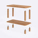 Styled setting with the end table, complementing a contemporary living space with its sleek and functional design.